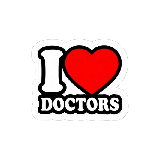I love doctors faux Sticker