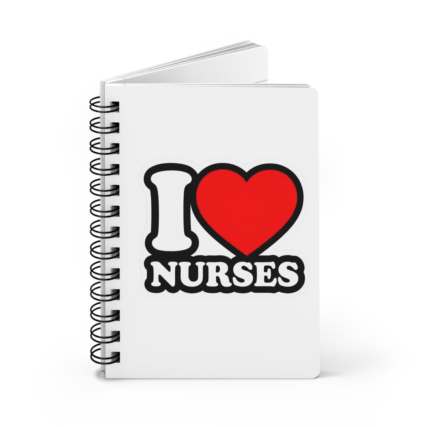 I love nurses faux sticker Journal