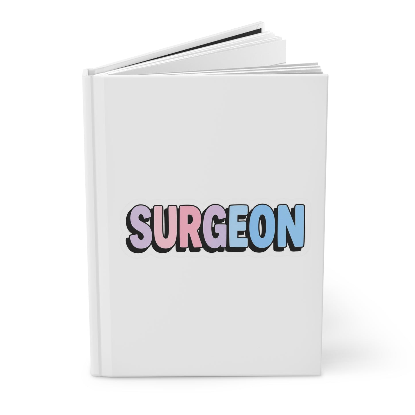 SURGEON faux sticker Hardcover Journal