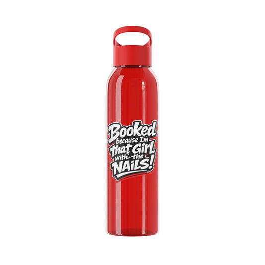 Booked because I'm that girl with the nails Water Bottle