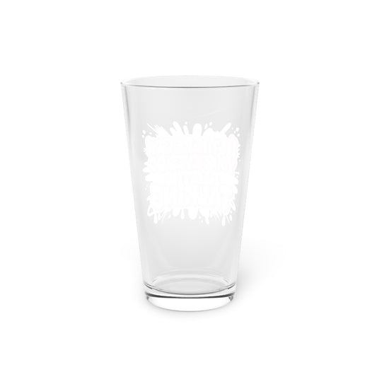 I'm the reason your eyes do all the talking Beer Glass