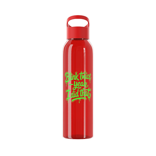 Blink twice yeah I did that Water Bottle