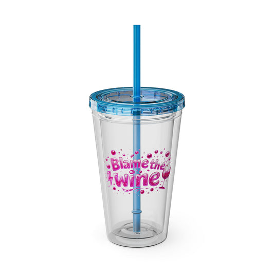 Blame the wine Clear Insulated Cup