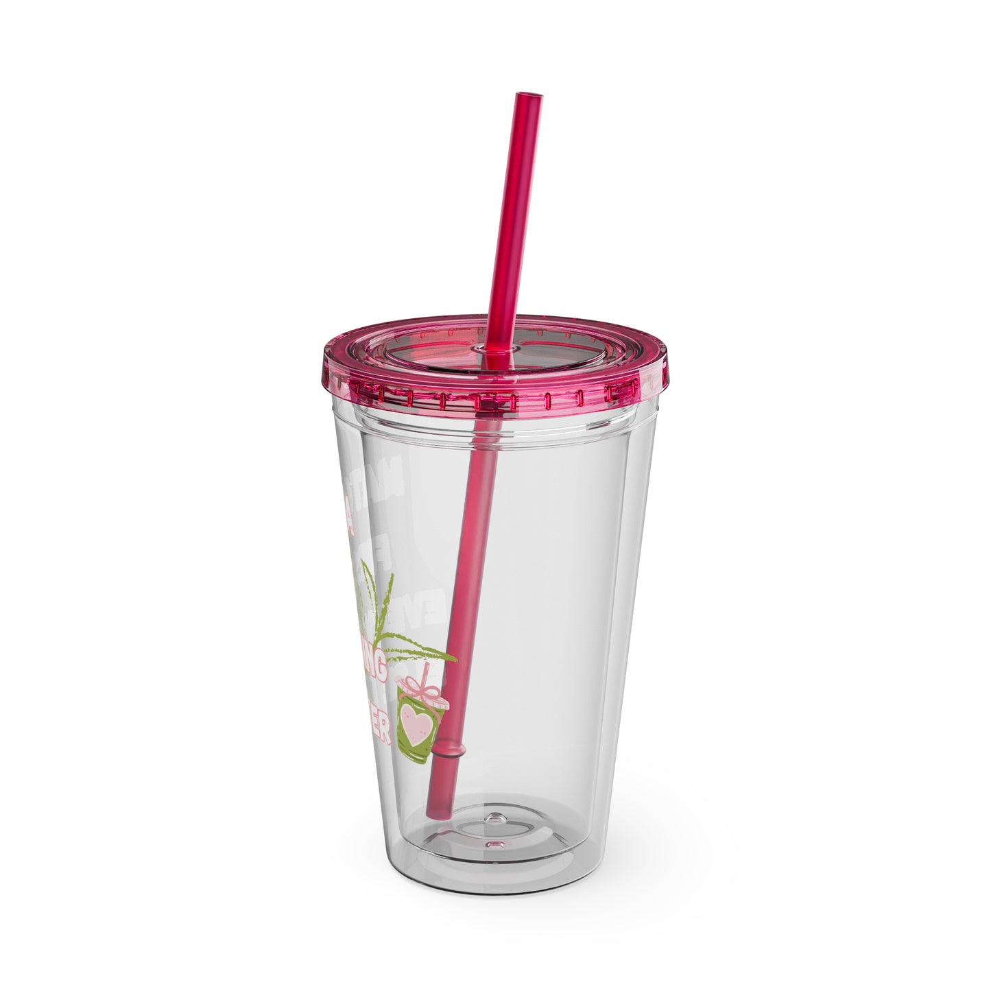 Matcha First Everything Else Later Clear Insulated Cup