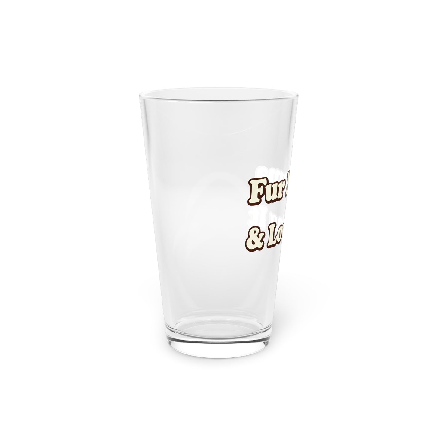 Fur mama & loving it Beer Glass