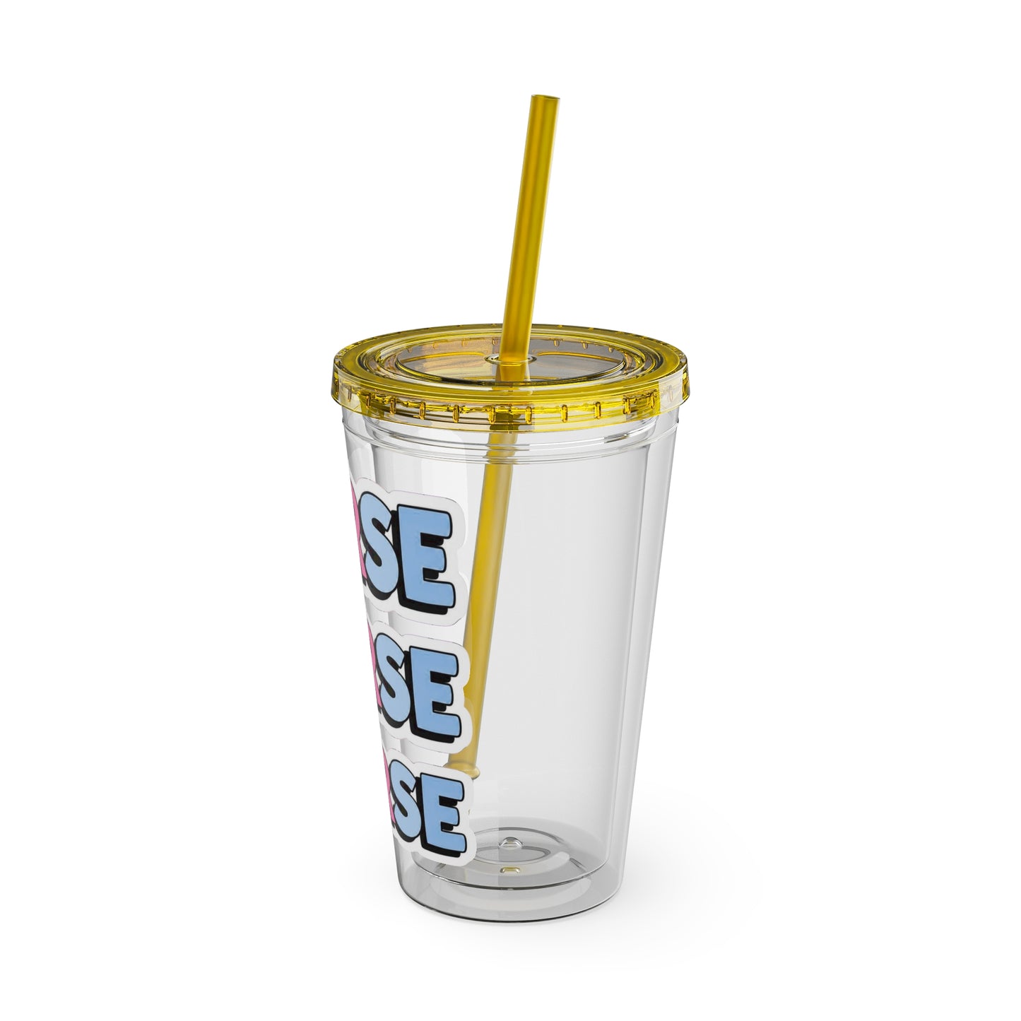 NURSE faux sticker Clear Insulated Cup
