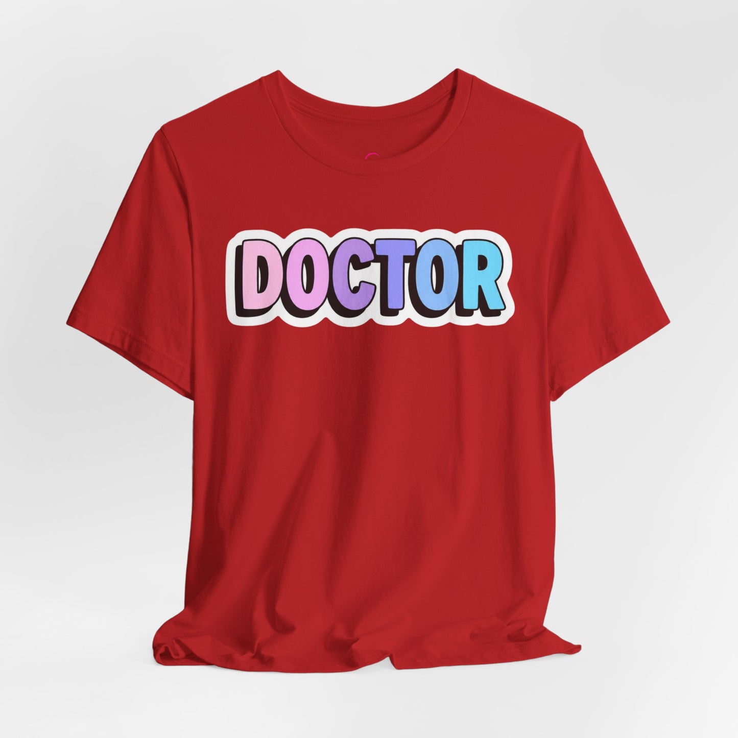 DOCTOR faux sticker T-shirt