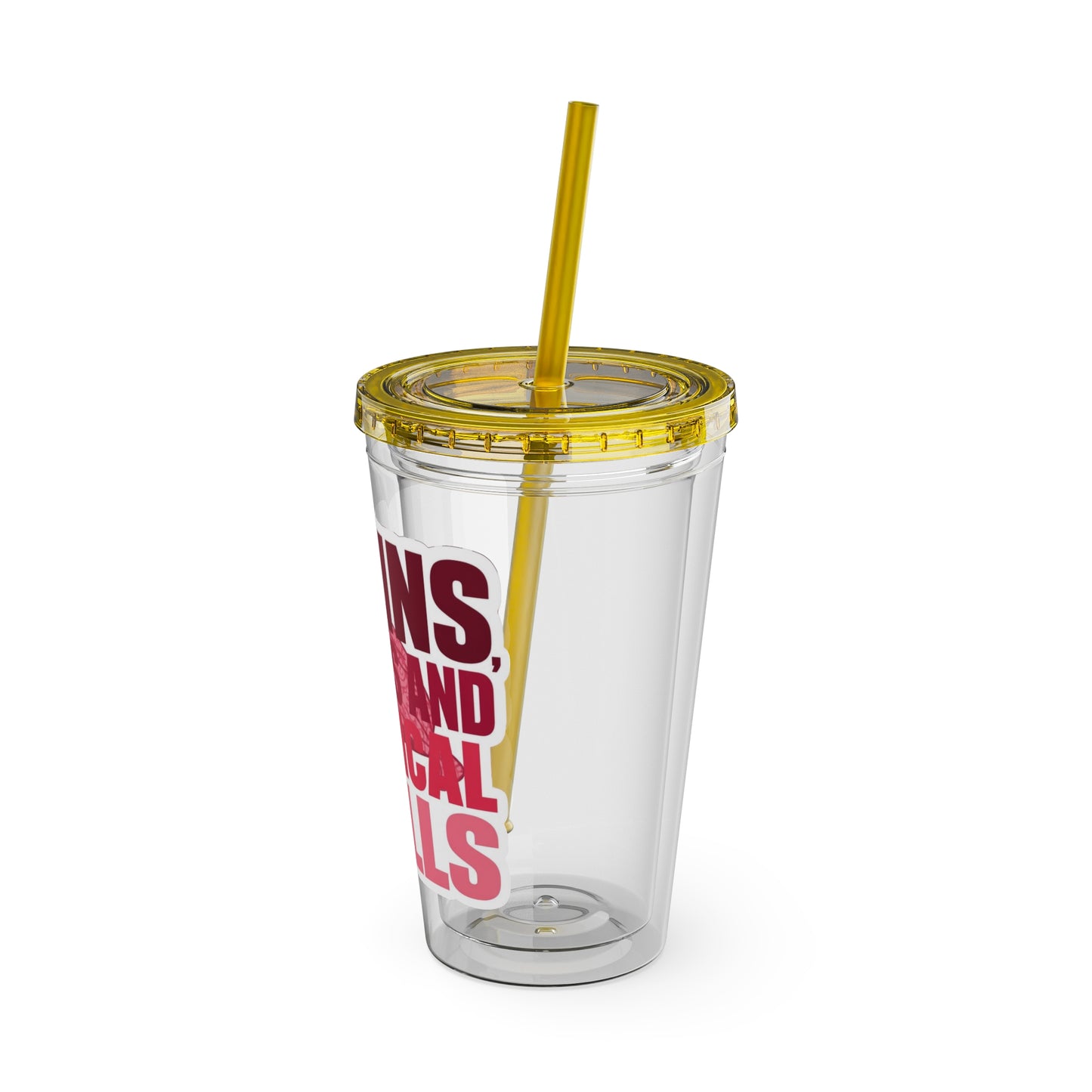 Brains, scrubs and surgical skills pink Clear Insulated Cup