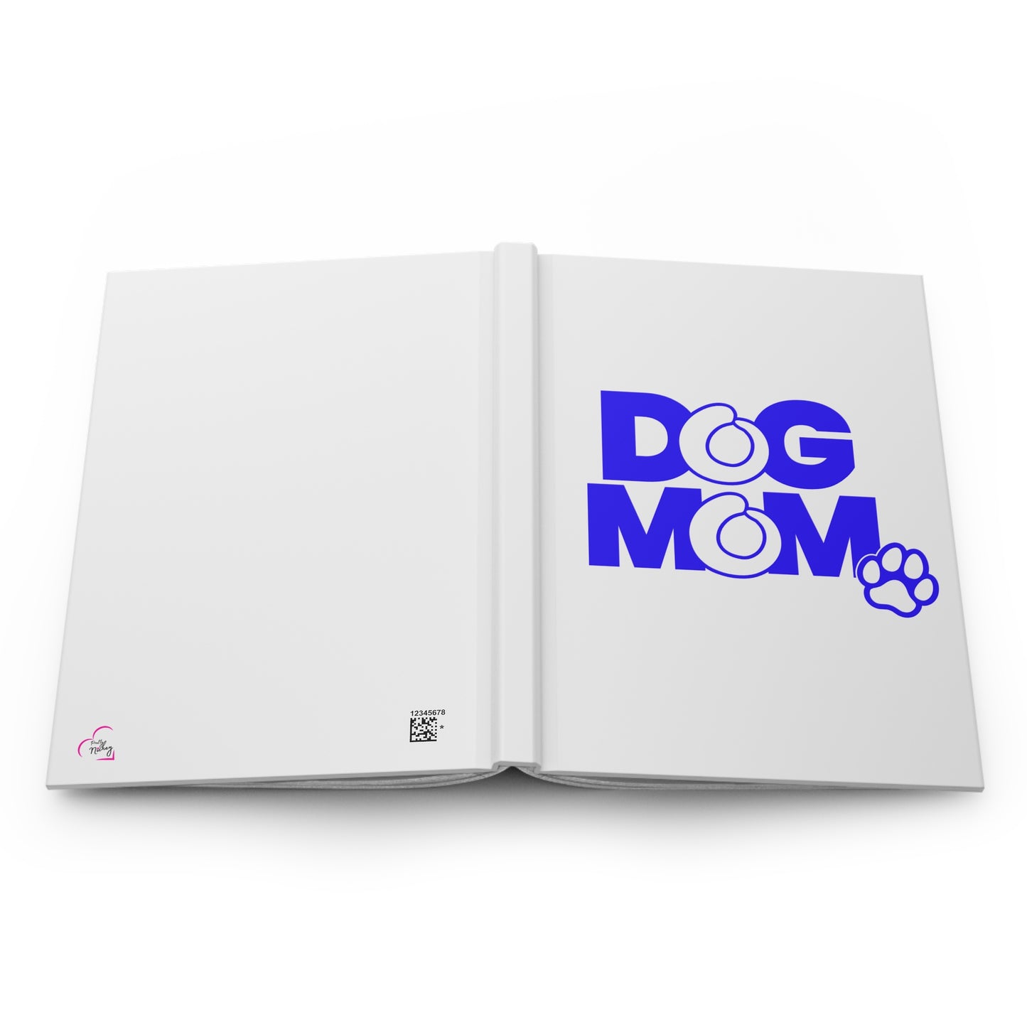 Dog mom blue Hardcover Journal