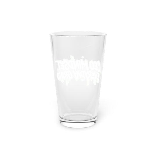 CEO mindset, everyday grind Beer Glass