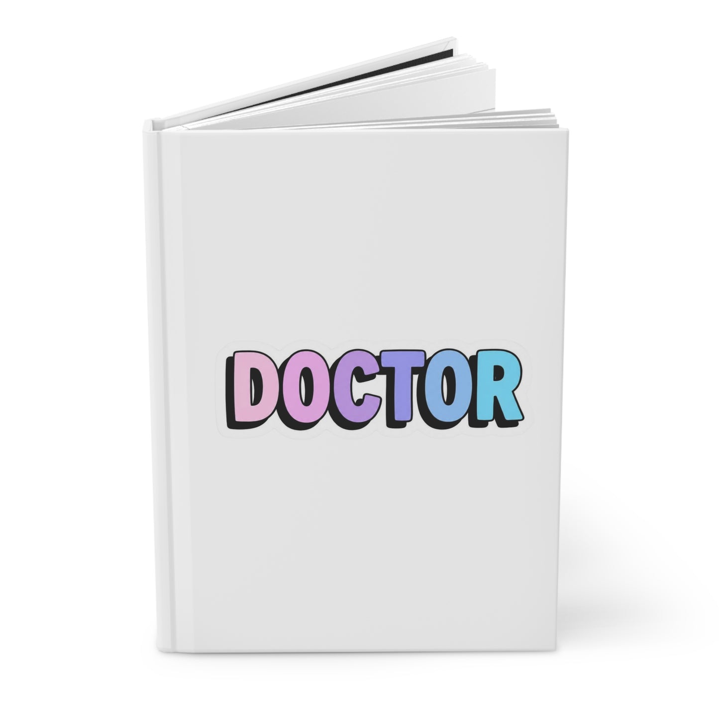 DOCTOR faux sticker Hardcover Journal