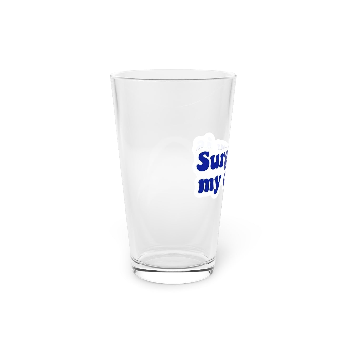 Surgery is my cardio Beer Glass