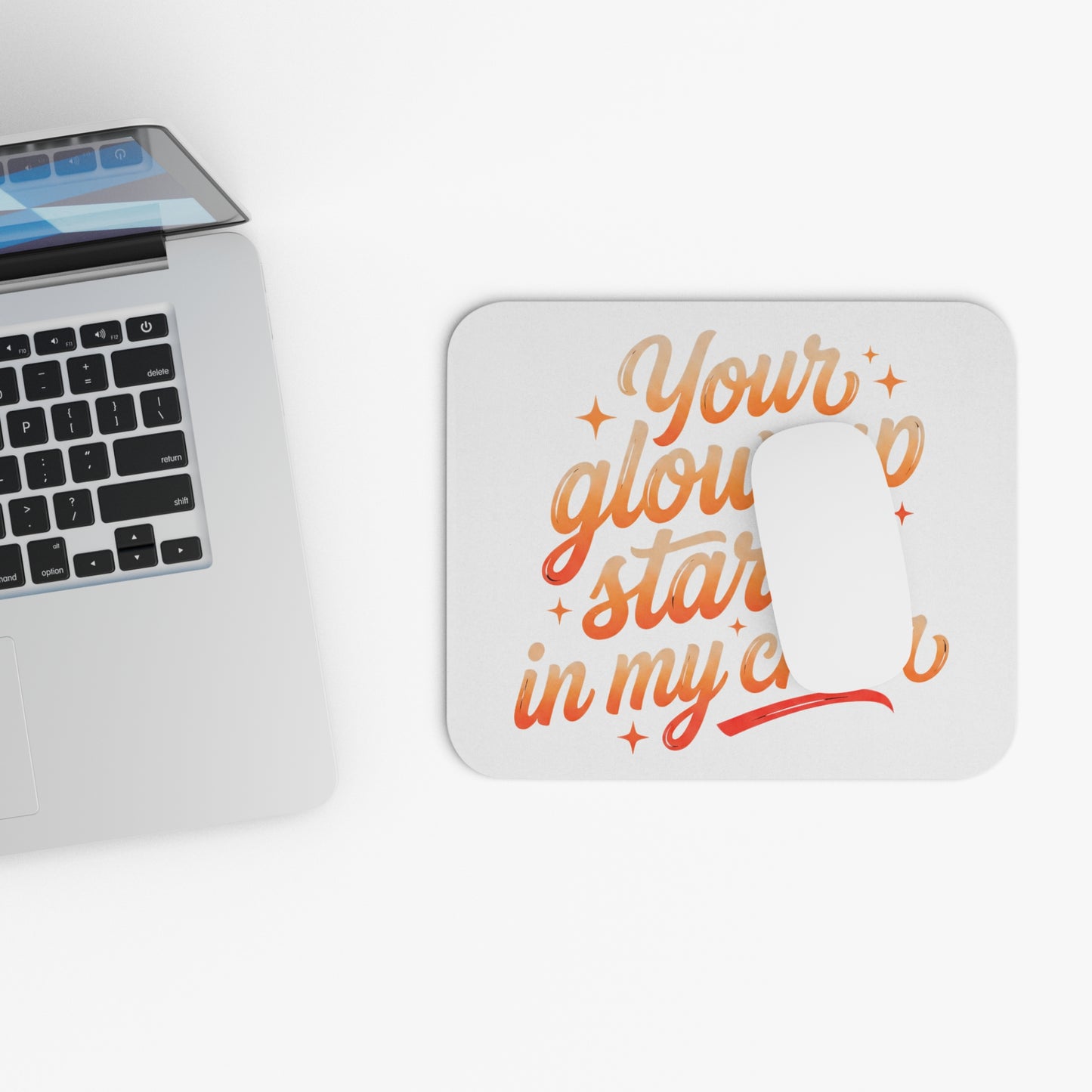 Your glow up starts in my chair Mouse Pad