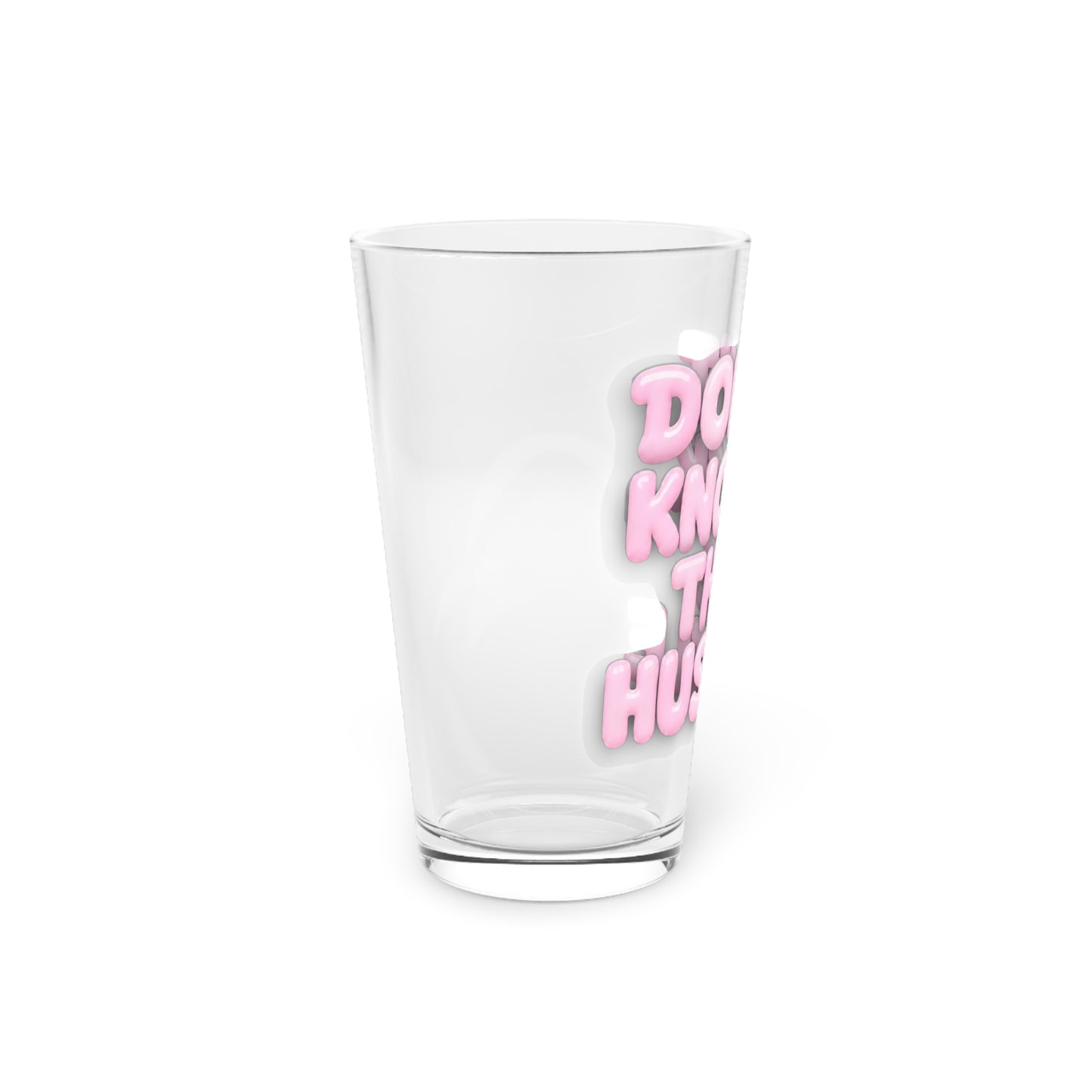 Don't knock the hustle Beer Glass