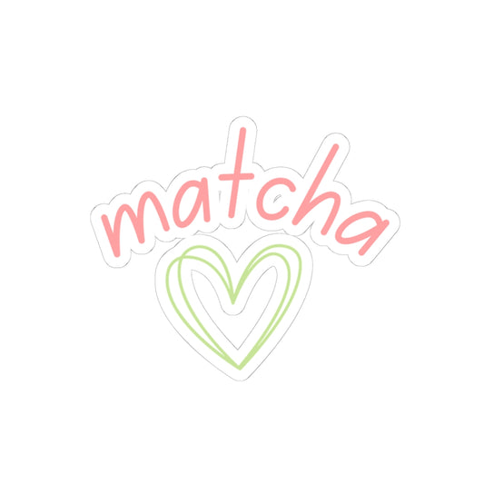 Matcha Heart Sticker