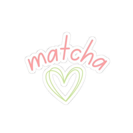 Matcha Heart Sticker