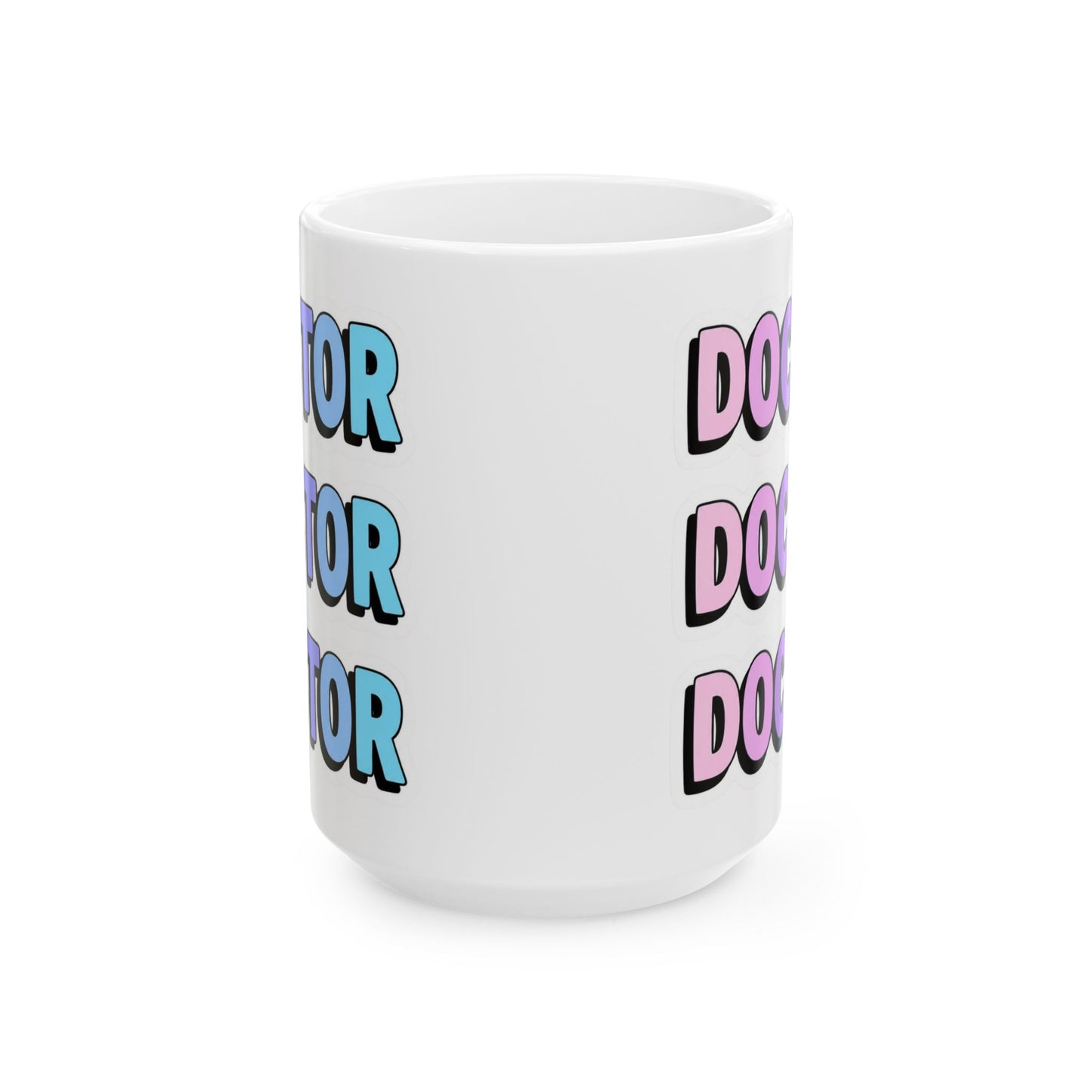 DOCTOR faux sticker Mug