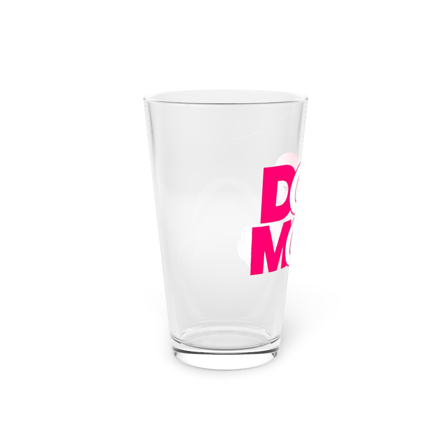Dog mom pink Beer Glass