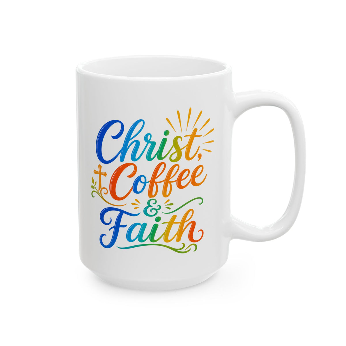 Christ, coffee, faith Mug