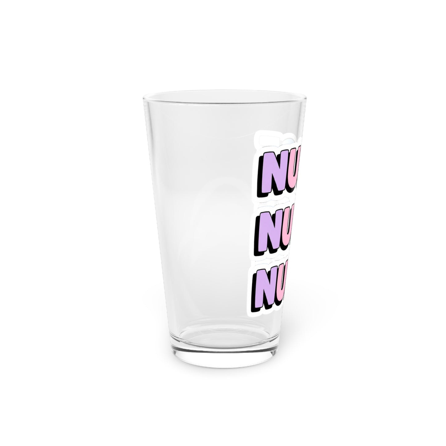 NURSE faux sticker Beer Glass