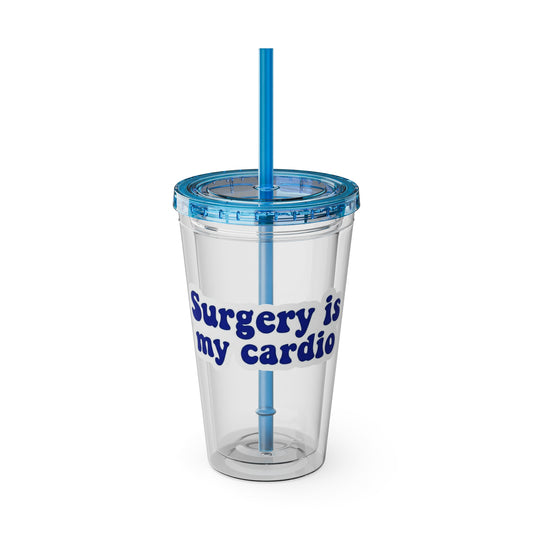 Surgery is my cardio Clear Insulated Cup