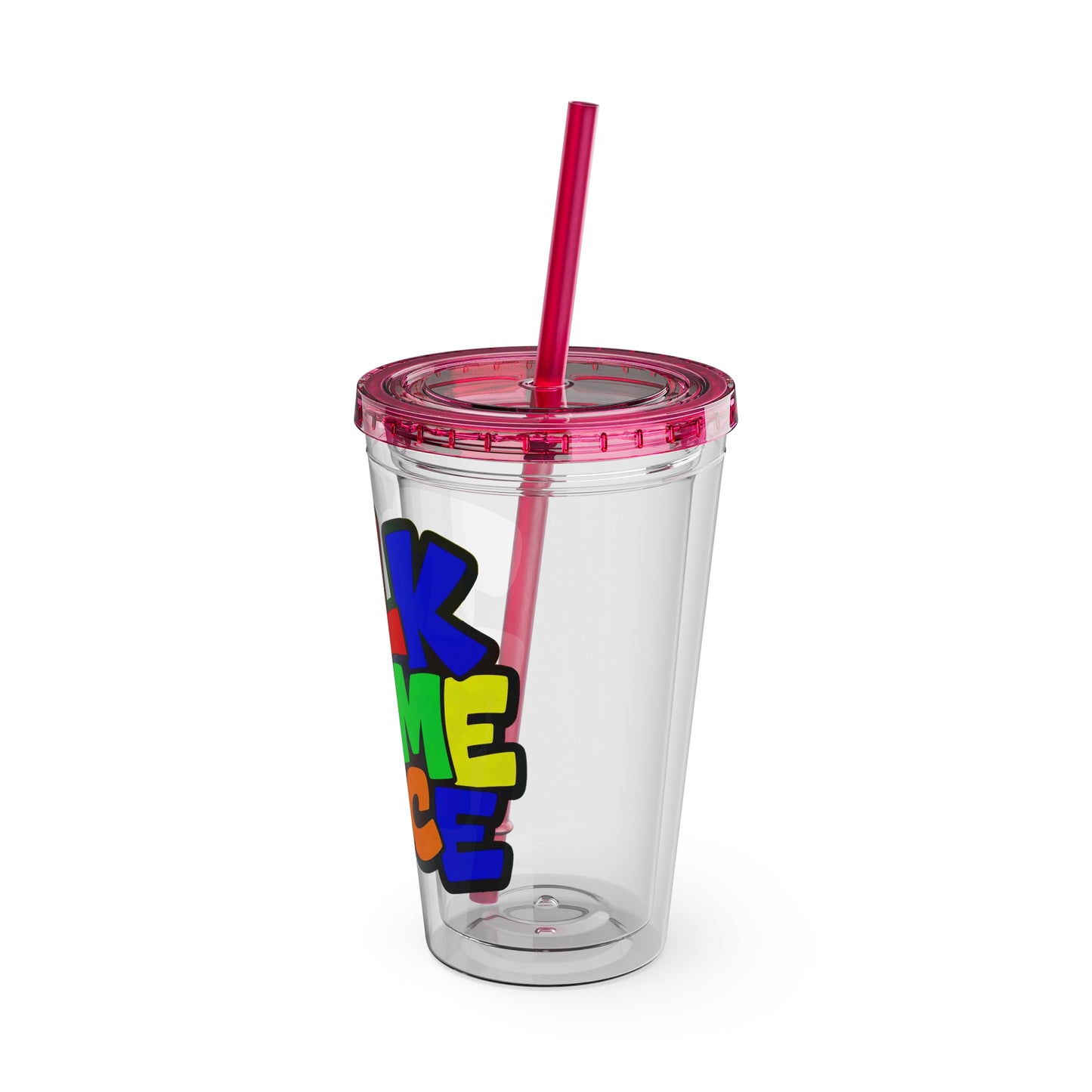 Talk to me nice Clear Insulated Cup
