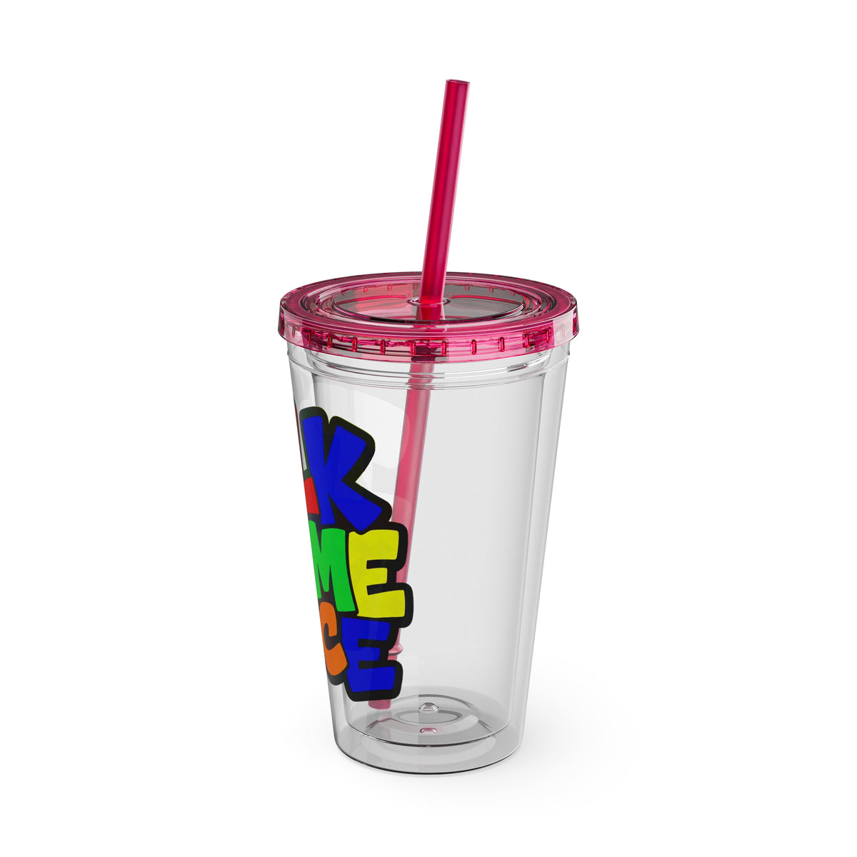 Talk to me nice Clear Insulated Cup