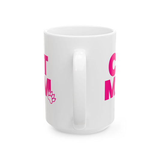 Cat mom pink Mug