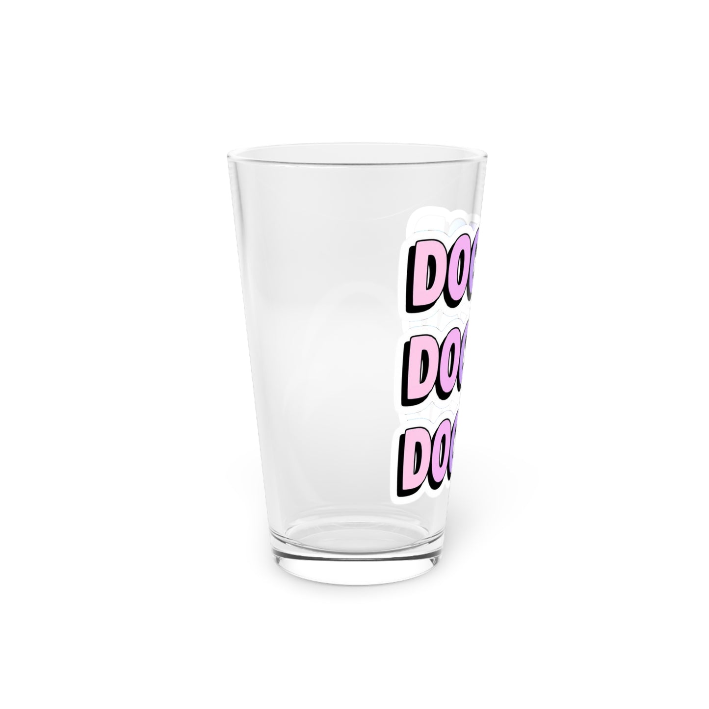 DOCTOR faux sticker Beer Glass