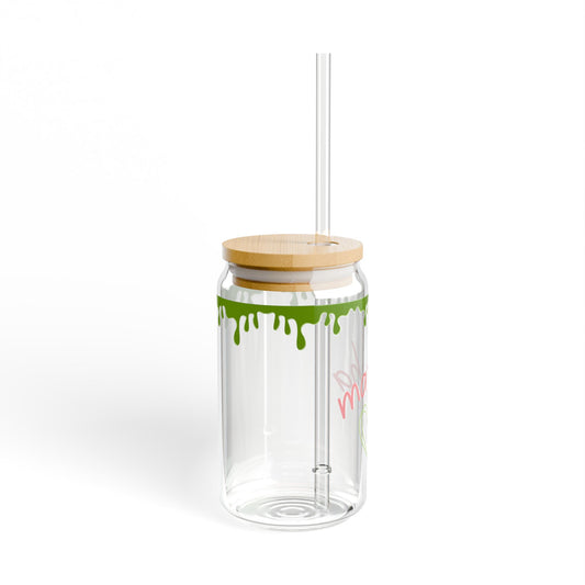Matcha Heart Sipper Glass