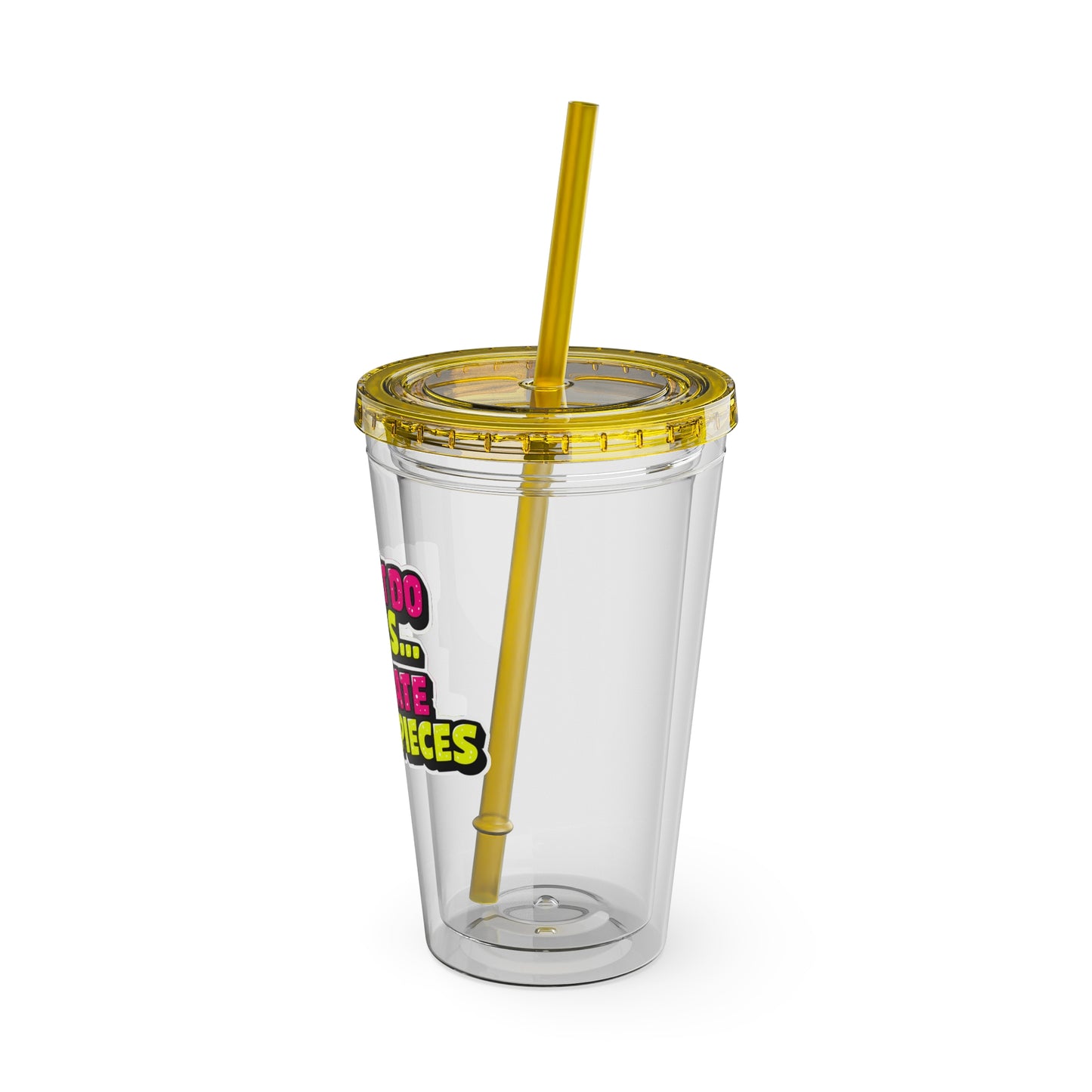 I don't do nails I create masterpieces Clear Insulated Cup