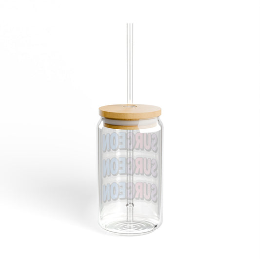 SURGEON faux sticker Sipper Glass