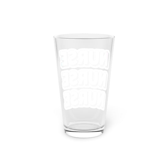 NURSE faux sticker Beer Glass