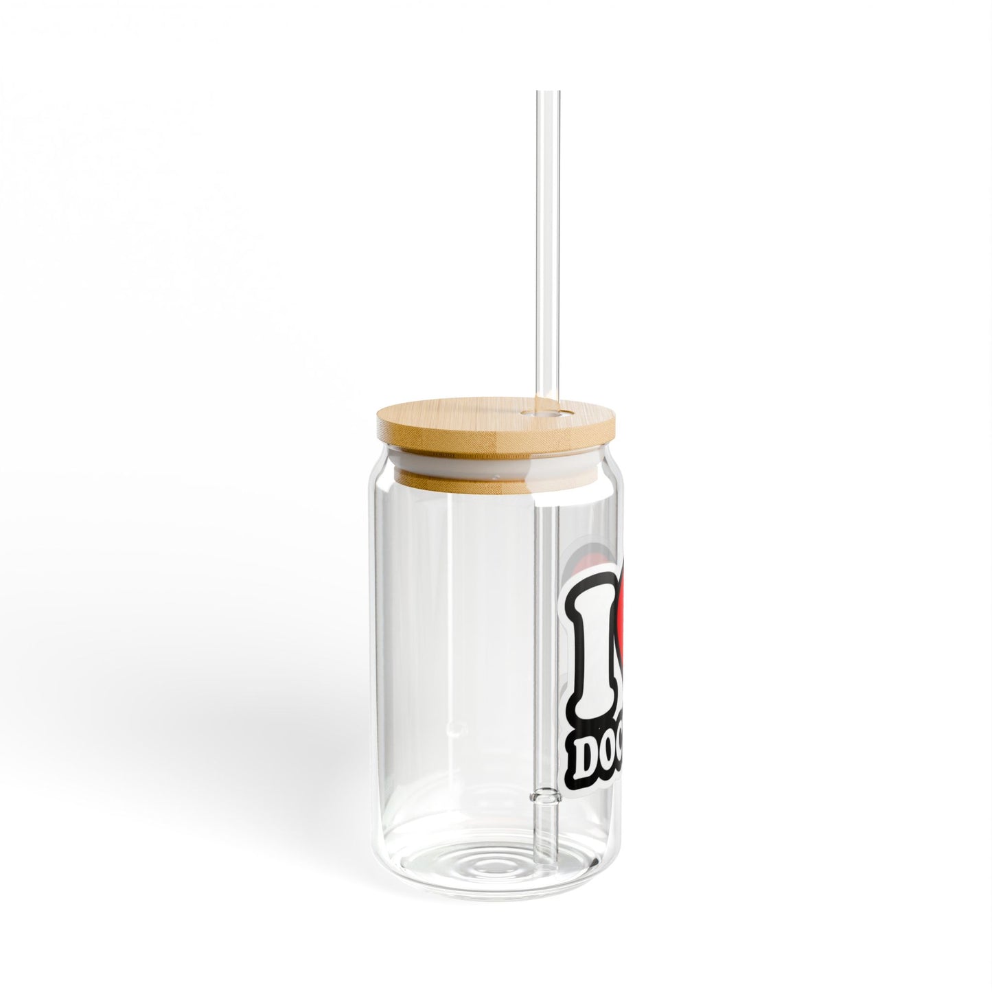I love doctors faux sticker Sipper Glass