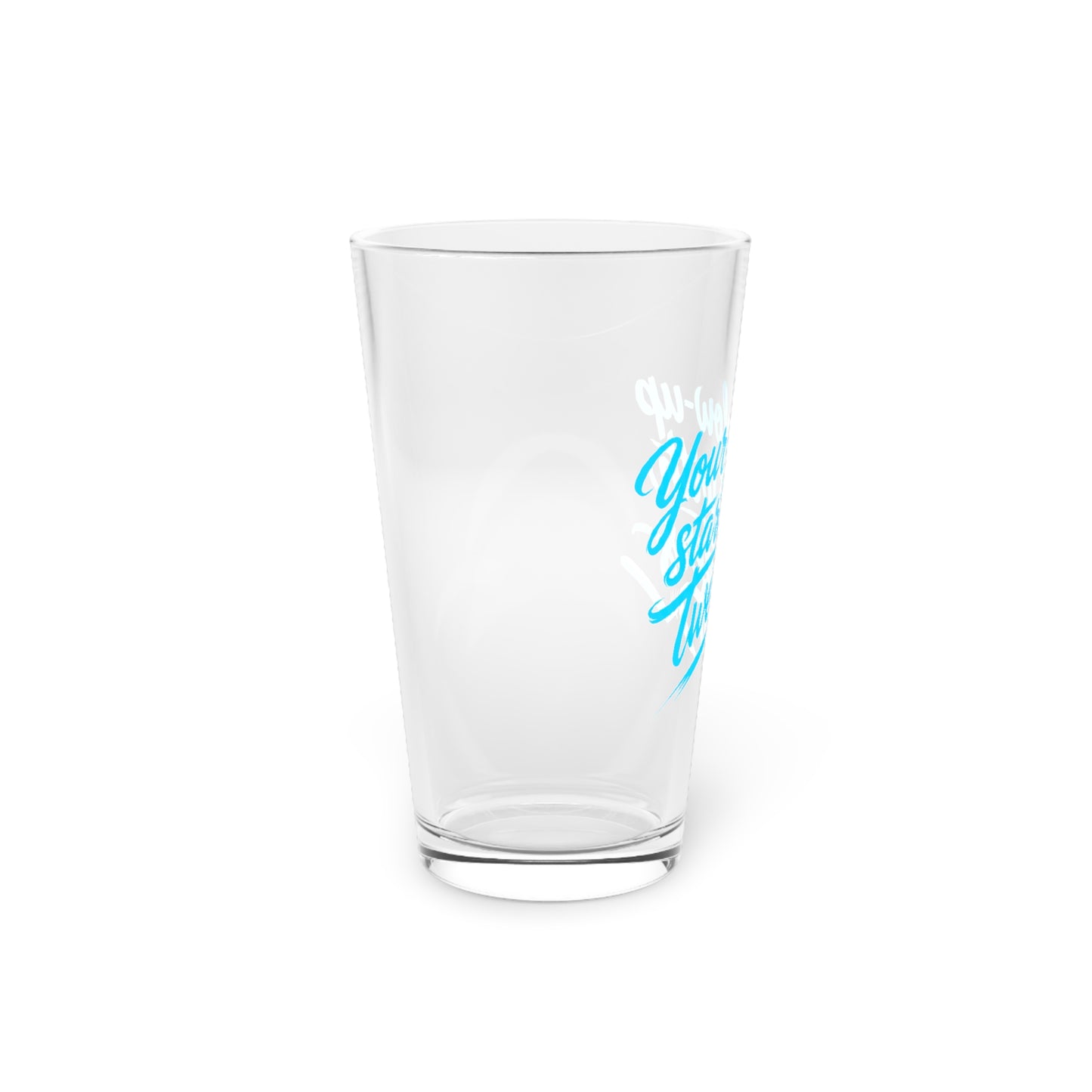 Your glow up starts with my tweezers Beer Glass