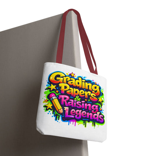 Grading papers & raising legends Tote Bag