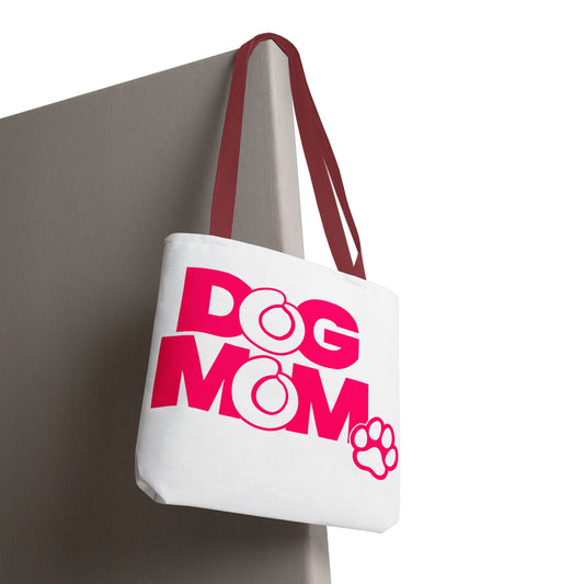 Dog mom pink Tote Bag