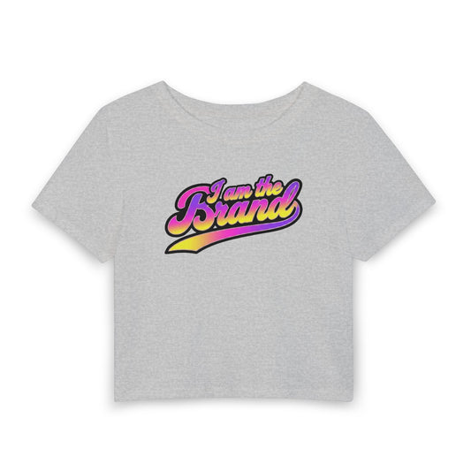 I am the brand Crop Tee