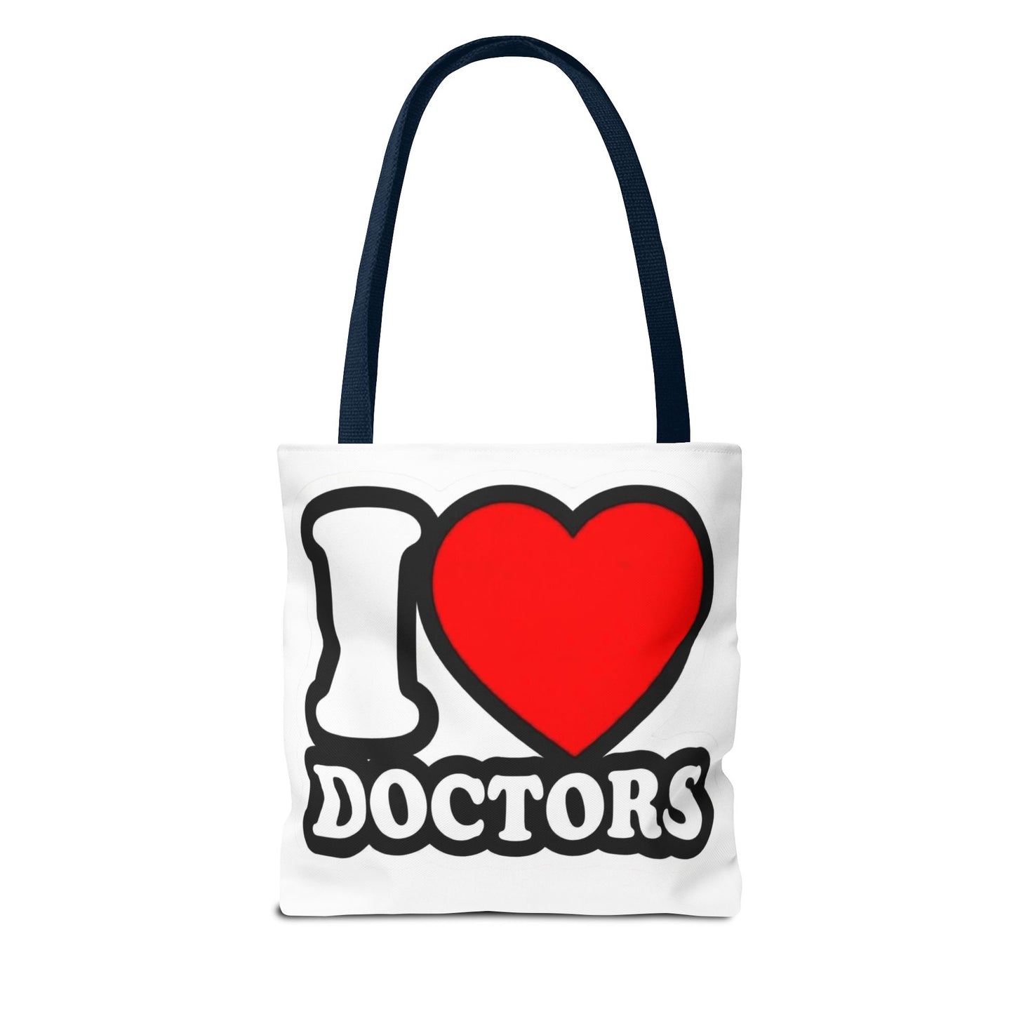 I love doctors faux sticker Tote Bag
