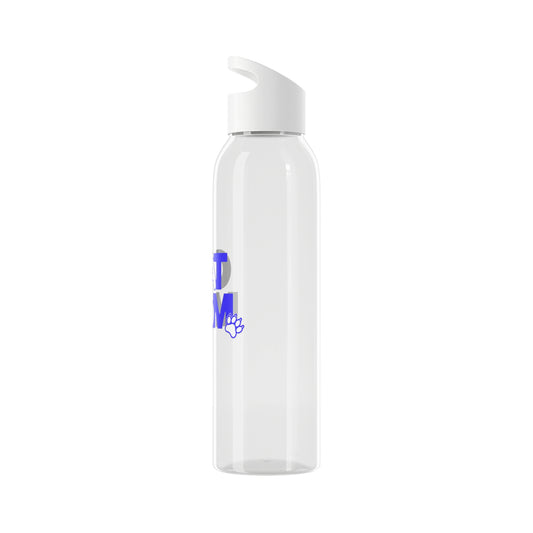 Cat mom blue Water Bottle