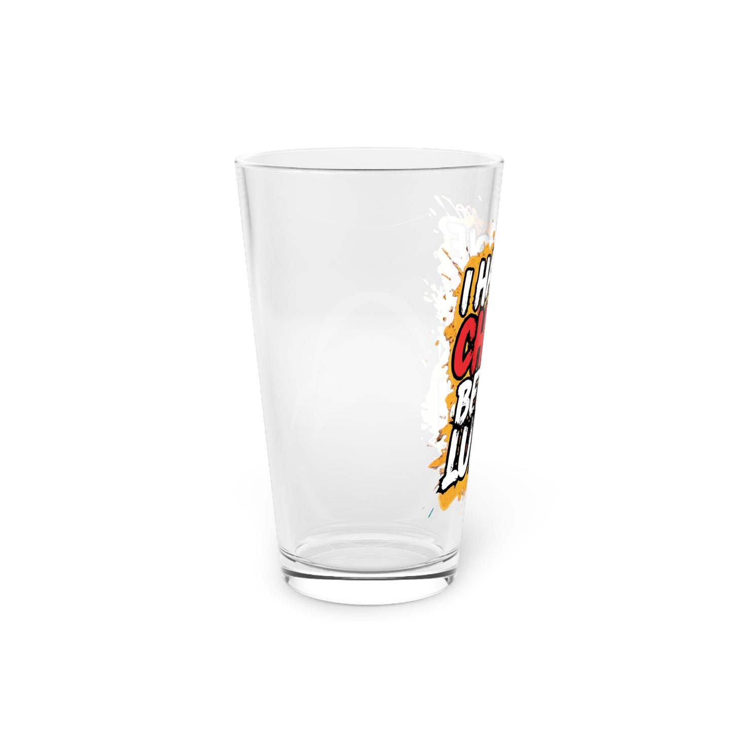 I handle chaos before lunch Beer Glass