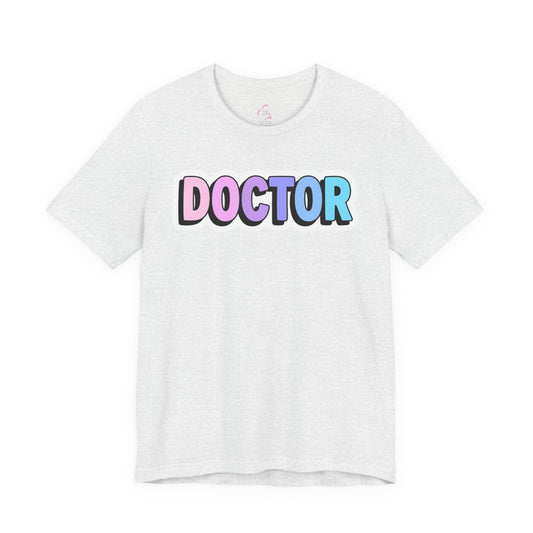 DOCTOR faux sticker T-shirt