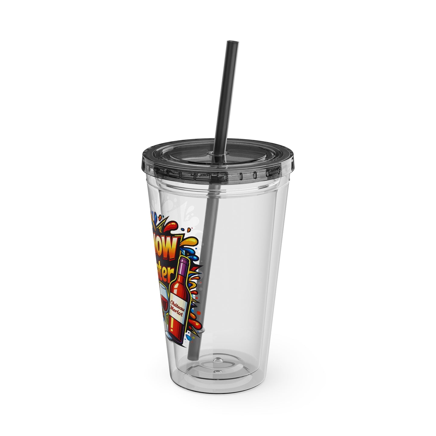 WINE NOW Adult later Clear Insulated Cup