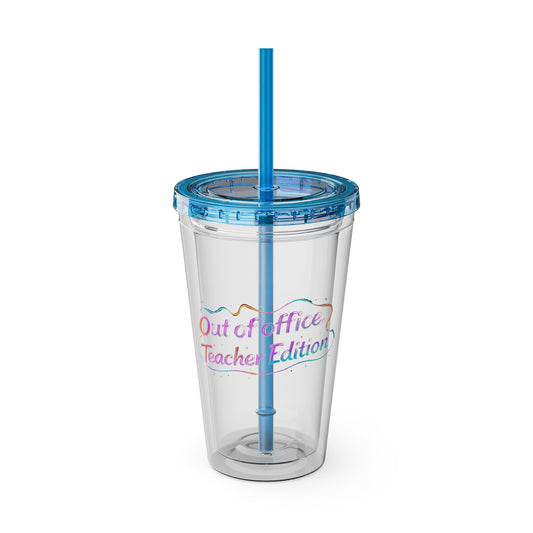 Out of office teacher edition Clear Insulated Cup