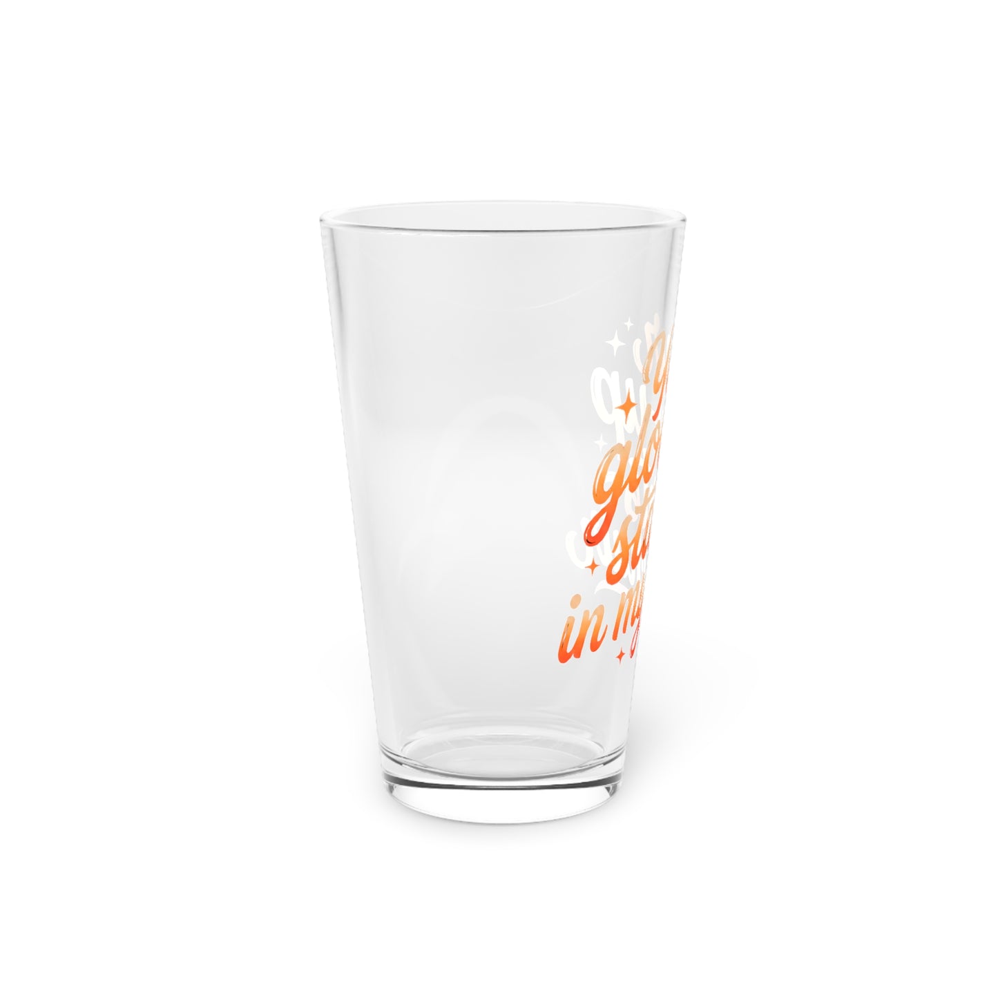 Your glow up starts in my chair Beer Glass