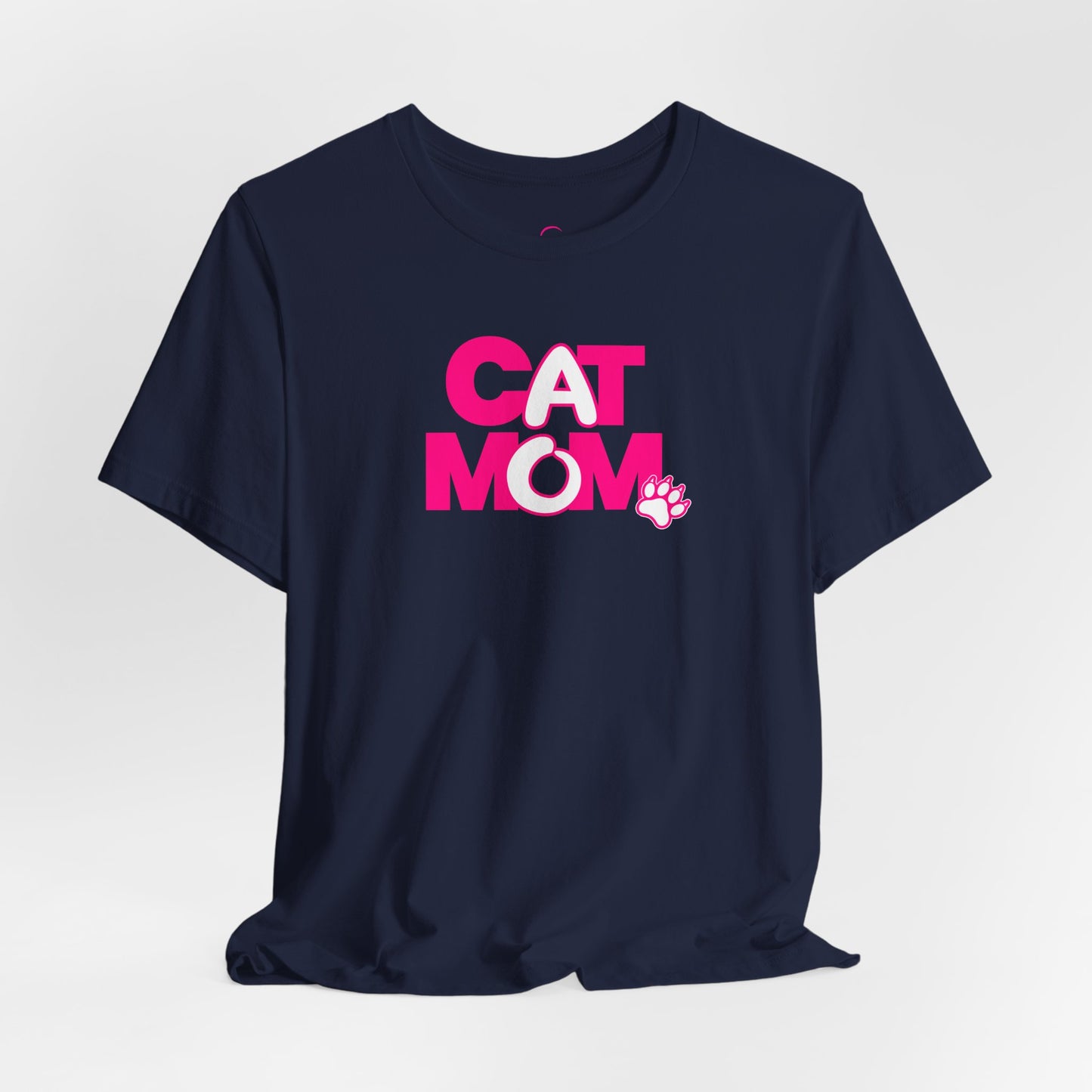 Cat mom pink T-shirt