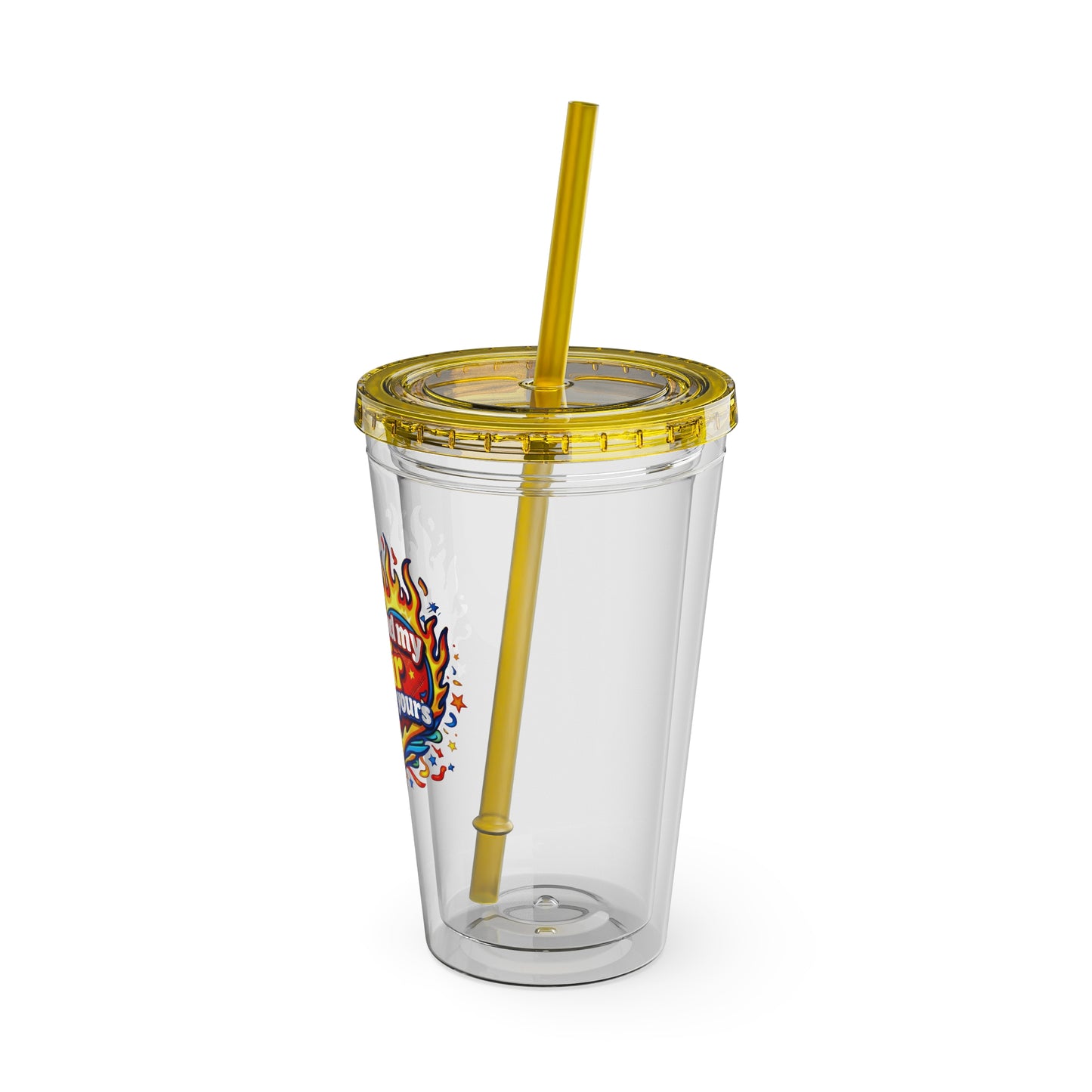 Don't mind my hair I'm doing yours Clear Insulated Cup