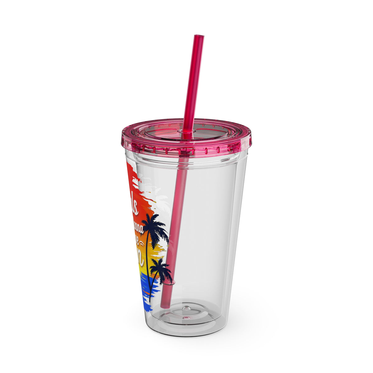 Girls just wanna have sun Clear Insulated Cup