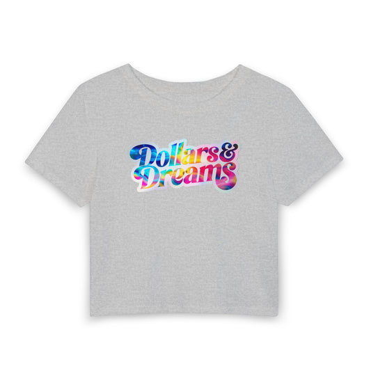 Dollars & Dreams Crop Tee