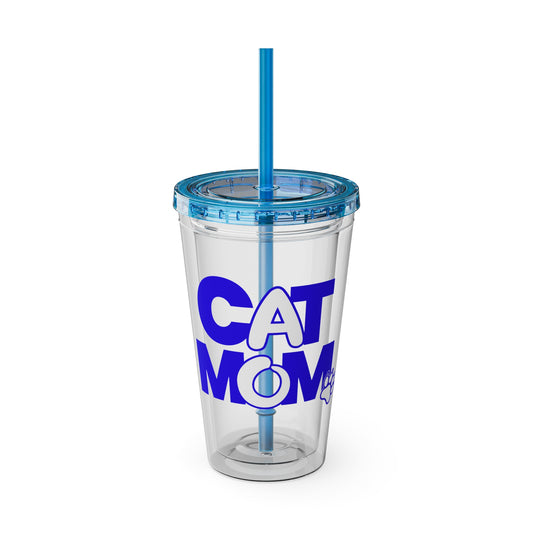 Cat mom blue Insulated Cup